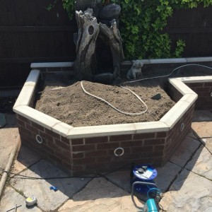 External Wall Lights & Water Feature Rhyl Nirth Wales